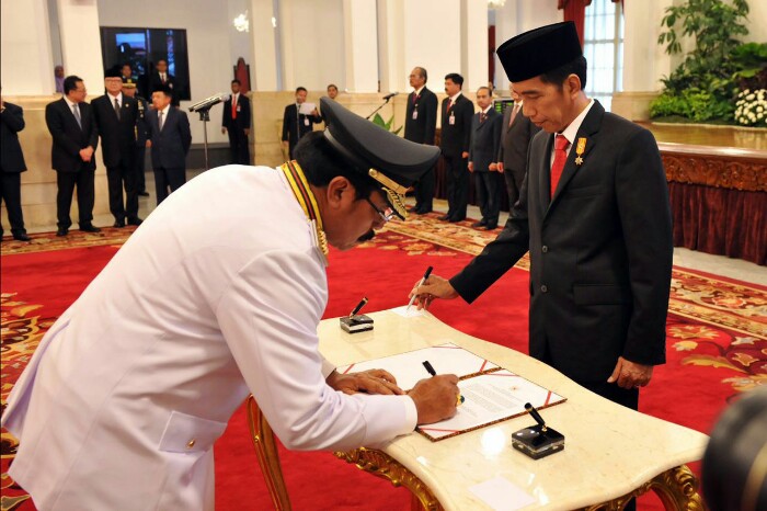 Pelantikan Nurdin Basirun Menjadi Gubernur Kepri oleh Presiden Jokowi