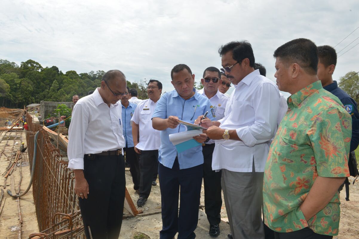 Nurdin Basirun Mengecek Persiapan Pembangunan Waduk Kawal